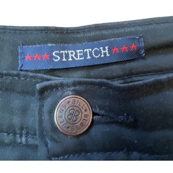 Bill Blass Jeans Womens Black Stretch Pants Petite Size 6P Cotton Blend With Lyc - Picture 4 of 8